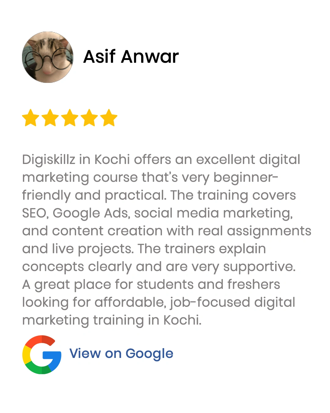 Google review kochi 5